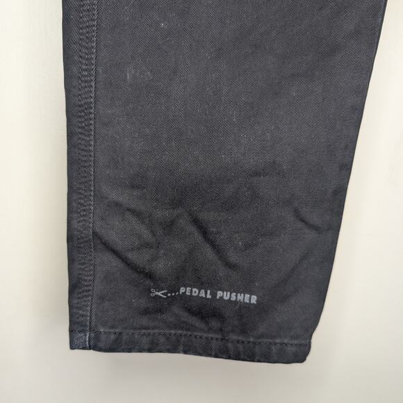 Closed Pedal Pusher High Waist Tapered Leg Jeans in Black, Size 42 - Picture 7 of 13